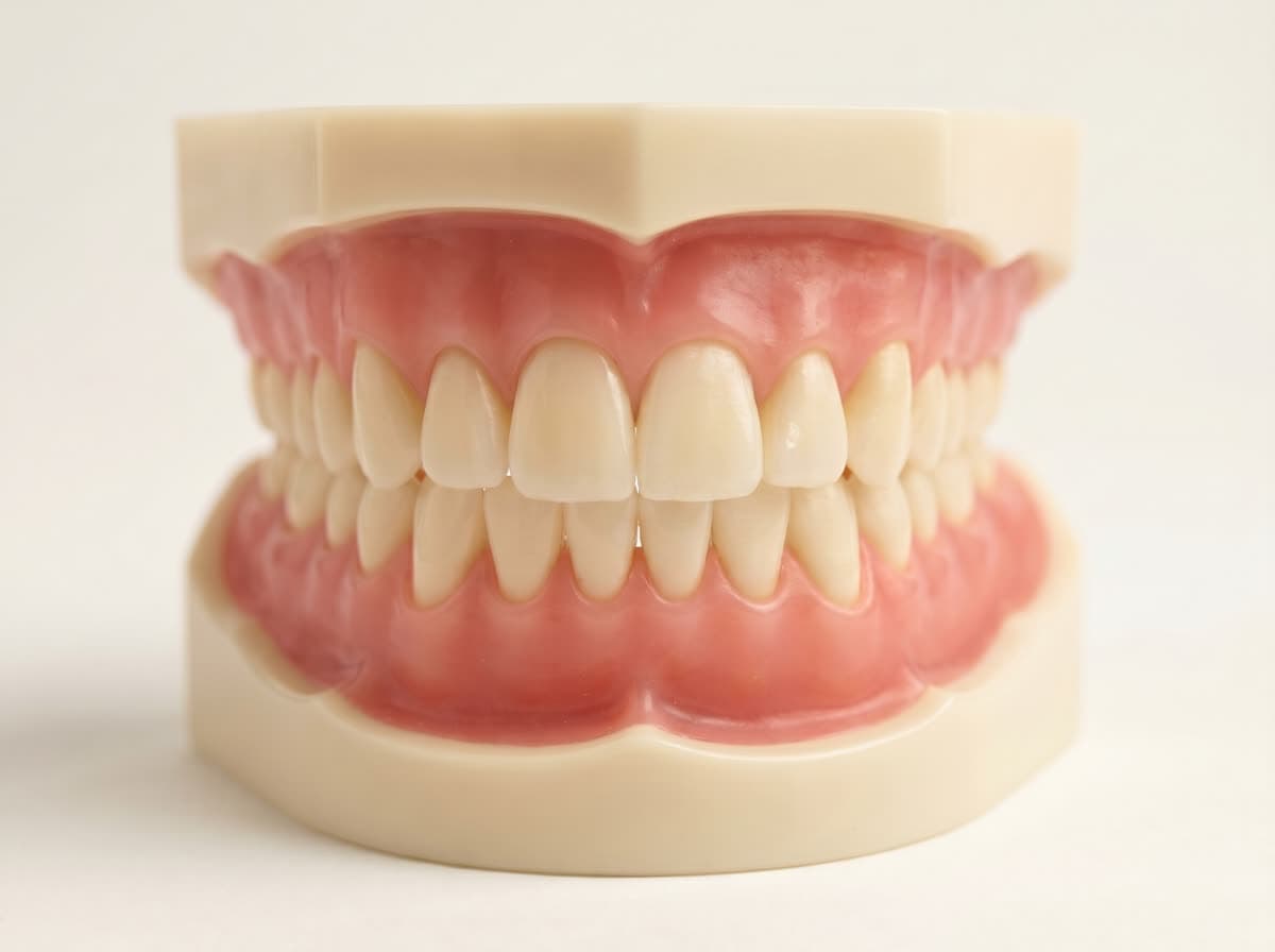 After: Crown restoration (clinical model, sample)