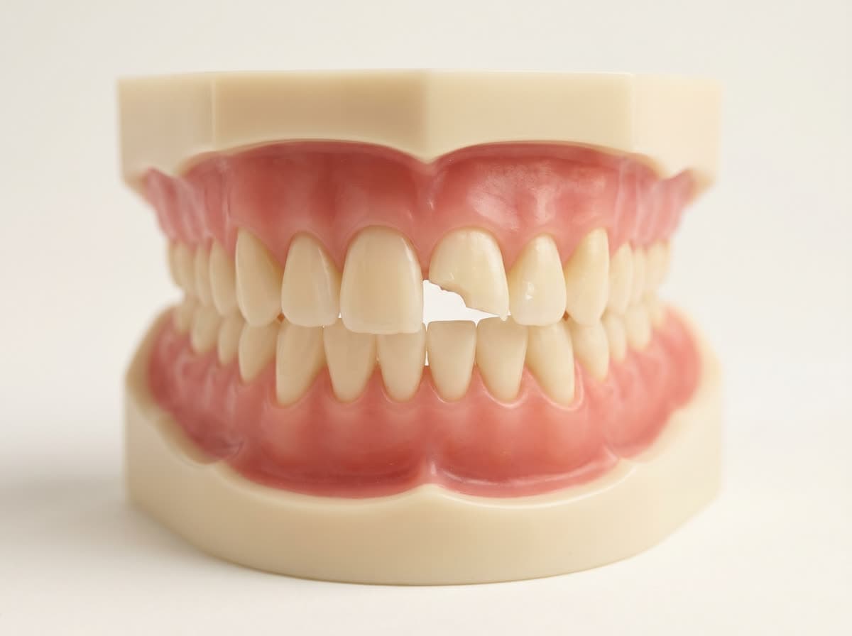 Before: Crown restoration (clinical model, sample)